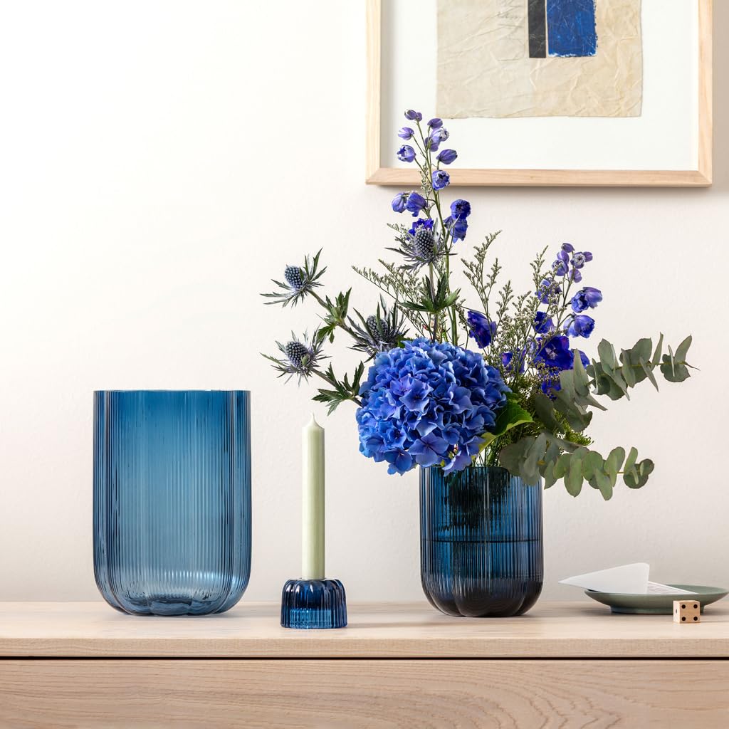 Amazon.com: Villeroy & Boch Fleur Blue Vase, 6 in, Blue